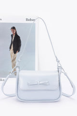 Faux Leather Bow Flap Bag | Mixtshop LLC