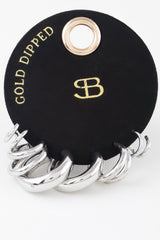 Multi Shiny Hoop Earrings Set | Mixtshop LLC