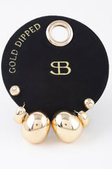 Multi Shiny Curved Earrings Set | Mixtshop LLC