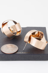 Delicate Shiny Curved Earrings | Mixtshop LLC