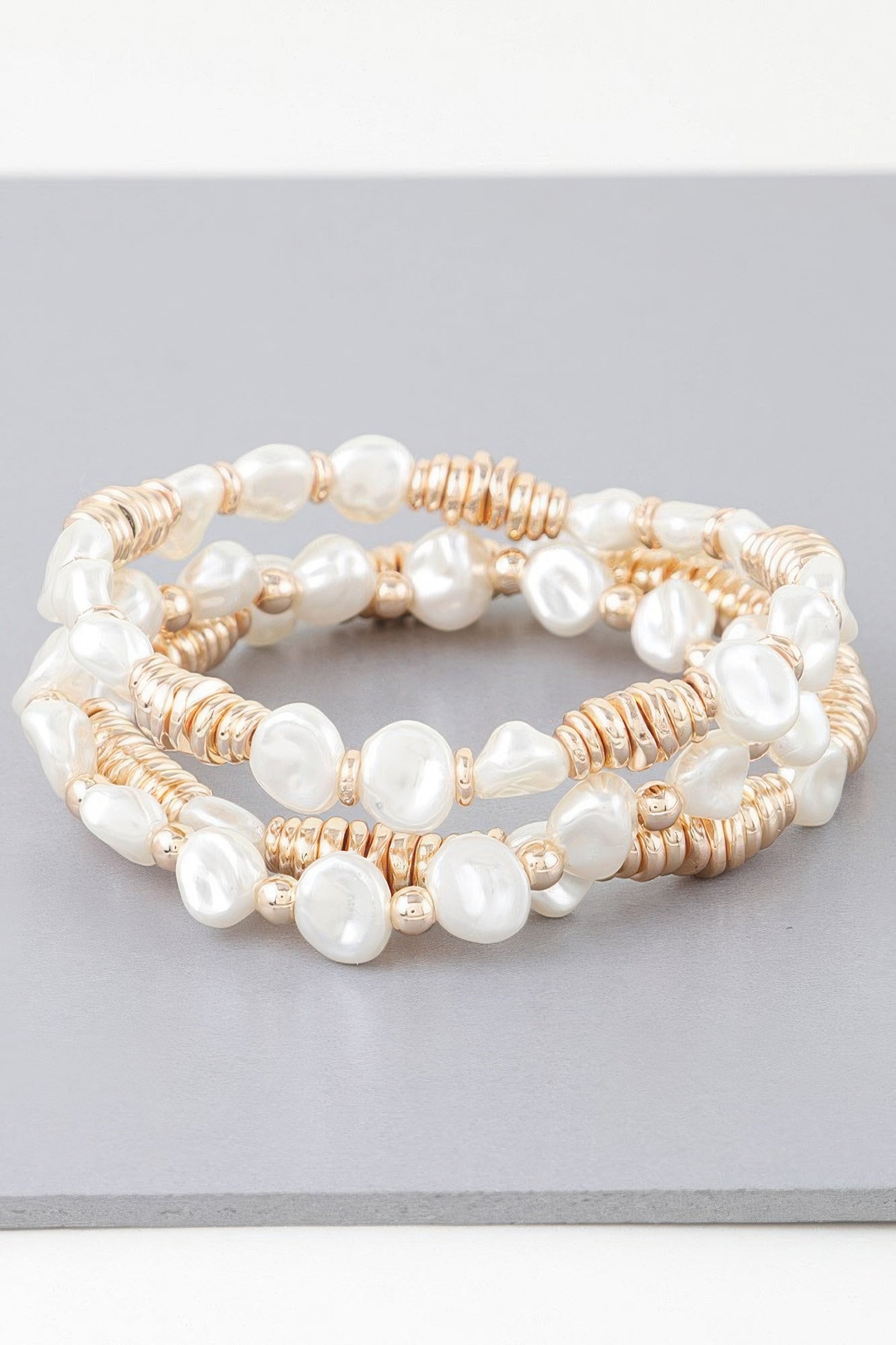Multi Stone N Disc Bracelet | Mixtshop LLC
