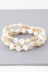 Multi Stone N Disc Bracelet | Mixtshop LLC