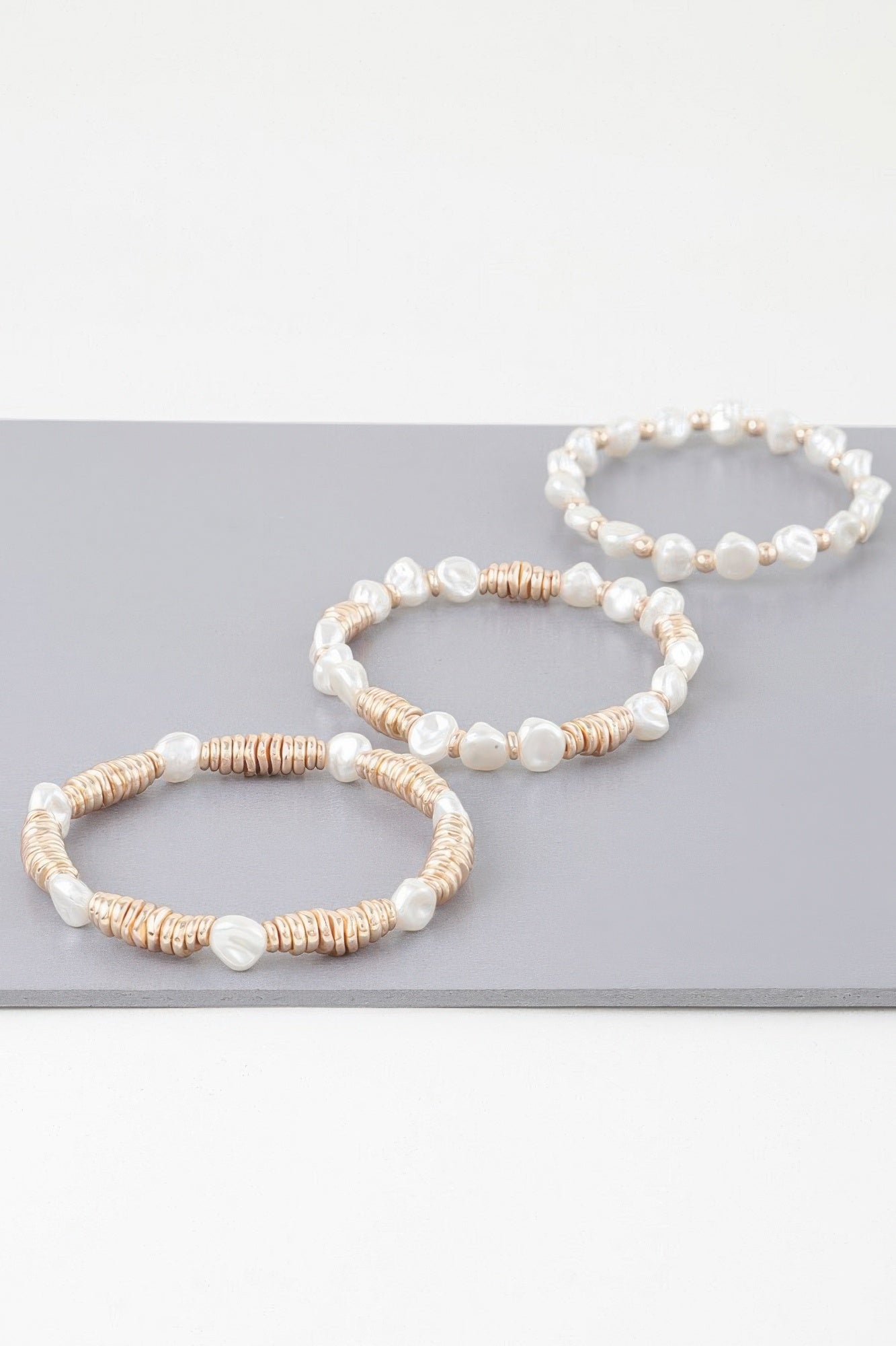 Multi Stone N Disc Bracelet | Mixtshop LLC