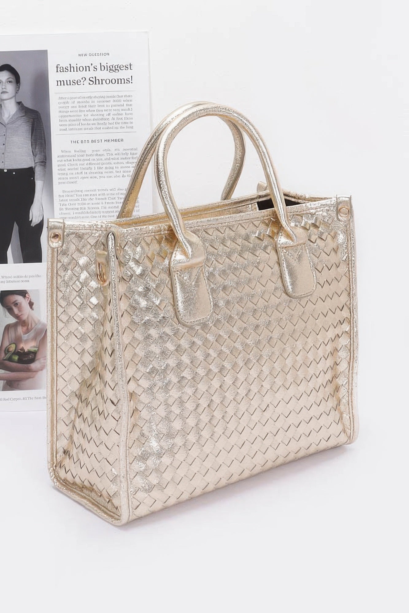 Metallic Braided Tote Bag | Mixtshop LLC