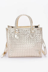 Metallic Braided Tote Bag | Mixtshop LLC