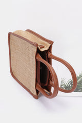 Faux Straw Tote Bag | Mixtshop LLC