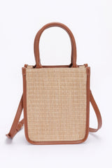 Faux Straw Tote Bag | Mixtshop LLC