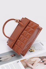 Embossed Enamel Top Handle Bag | Mixtshop LLC