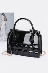 Embossed Enamel Top Handle Bag | Mixtshop LLC