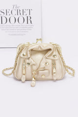 Faux Leather Jacket Style Crossbody Bag | Mixtshop LLC