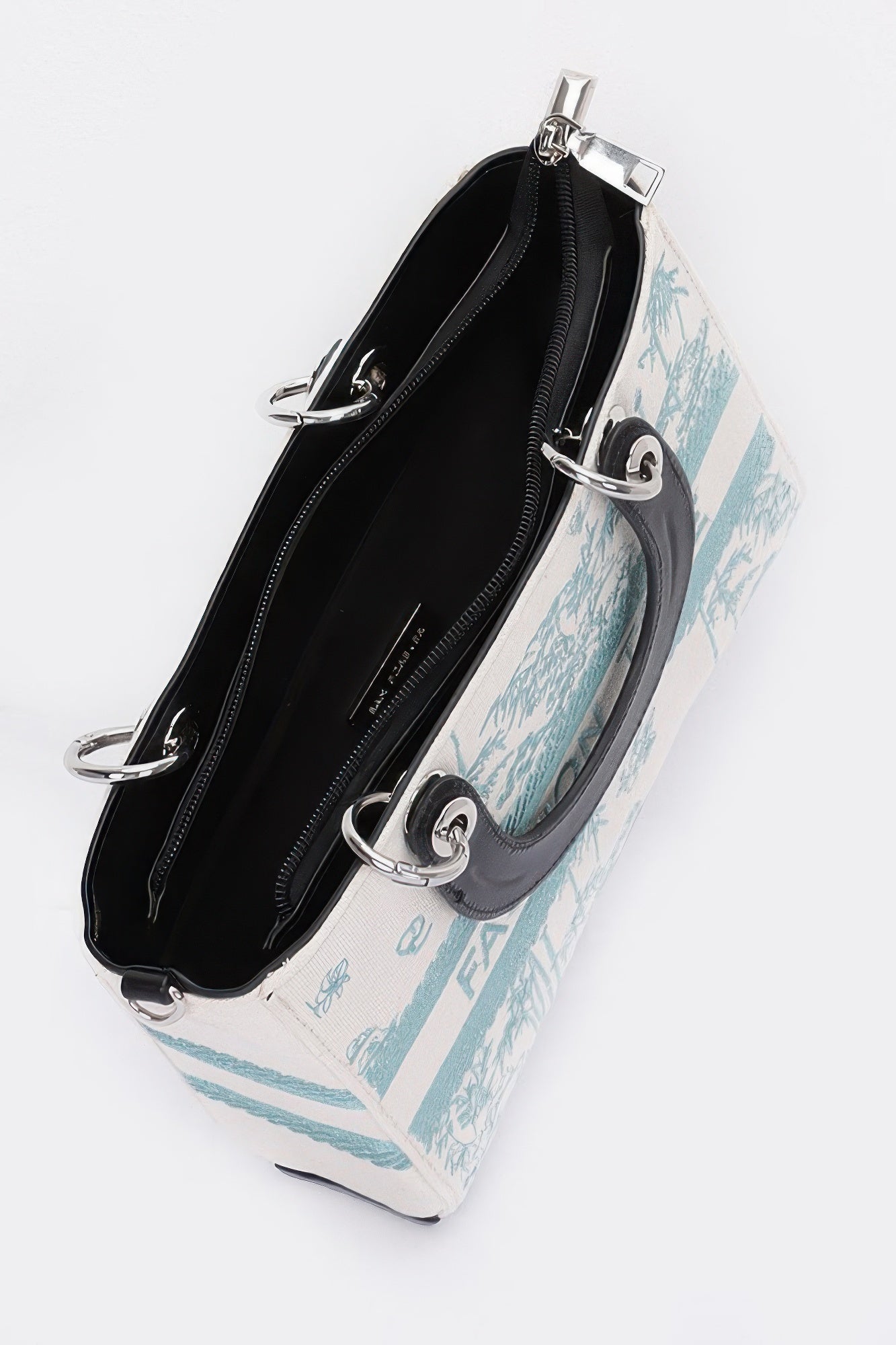 Embroidery Faux Leather Tote Bag | Mixtshop LLC