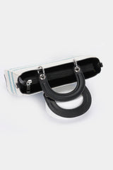 Embroidery Faux Leather Tote Bag | Mixtshop LLC