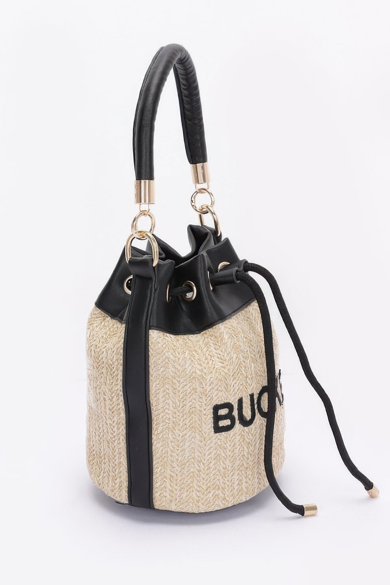 Faux Straw Bucket Bag | Mixtshop LLC