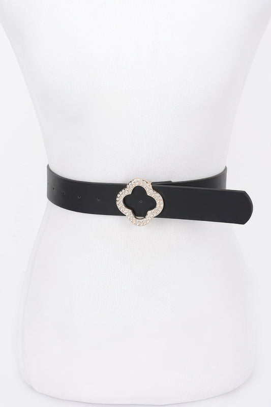 Faux Leather Metal Buckle Plus Belt | Mixtshop LLC