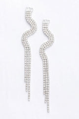 Rhinestone Fringe Earring | Mixtshop LLC