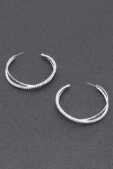 Rhinestone Hoop Earring | Mixtshop LLC