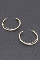 Rhinestone Hoop Earring | Mixtshop LLC