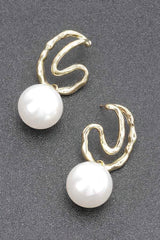 Faux Pearl Metal Earring | Mixtshop LLC