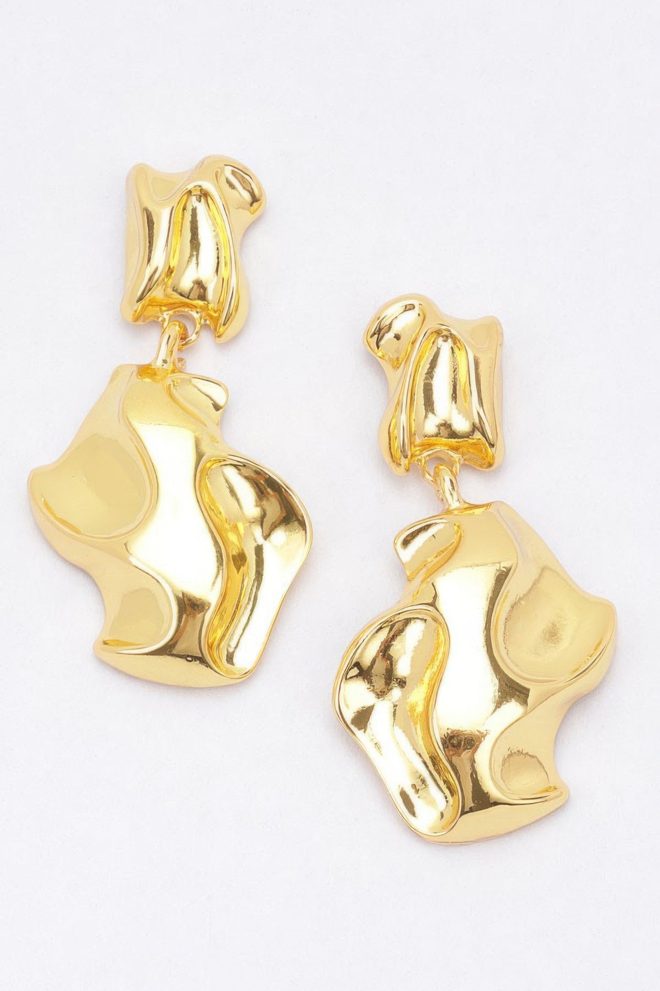 Gold Plated Metal Earring | Mixtshop LLC
