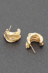 Gold Plated Metal Earring | Mixtshop LLC