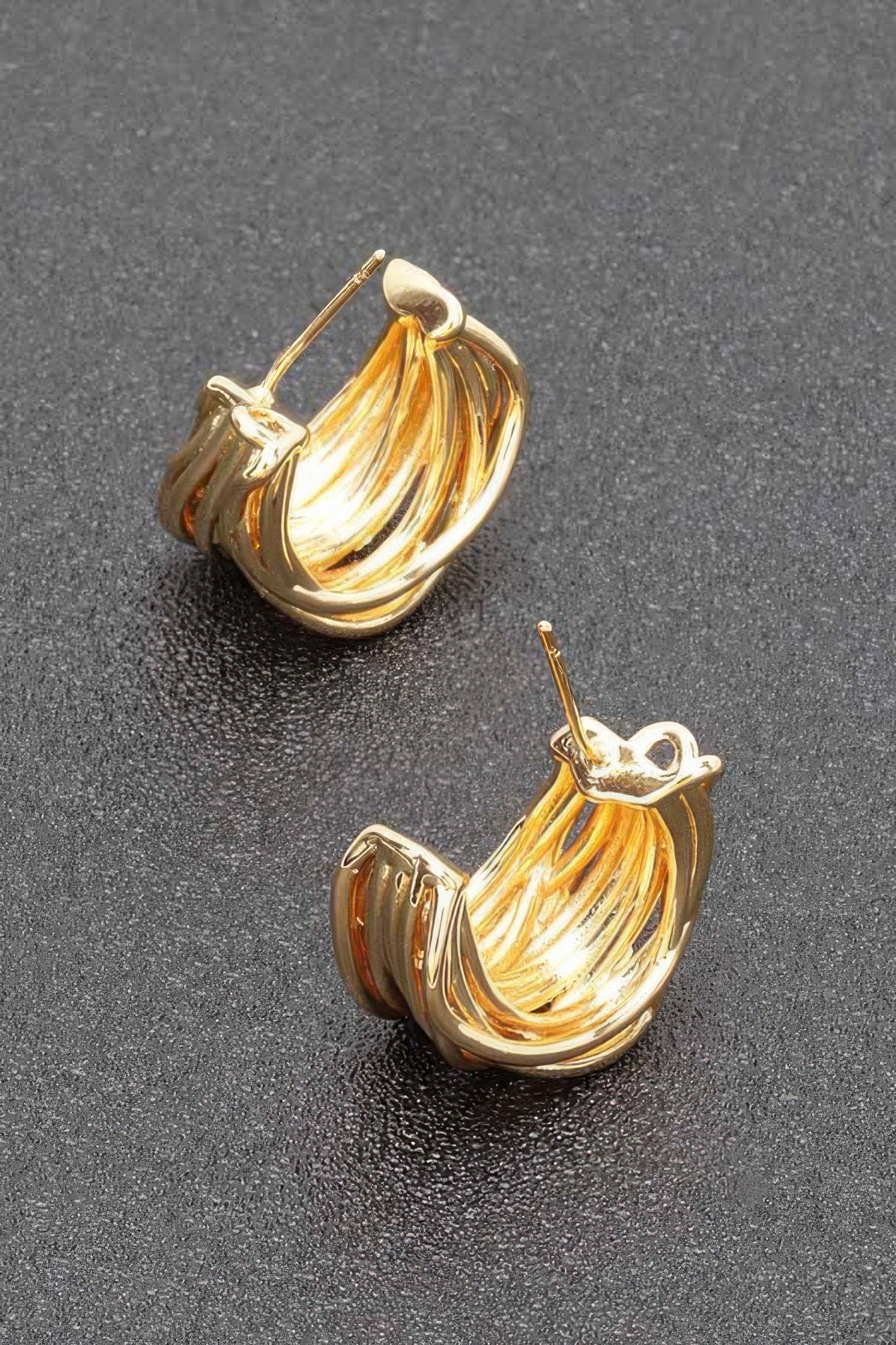 Gold Plated Metal Earring | Mixtshop LLC