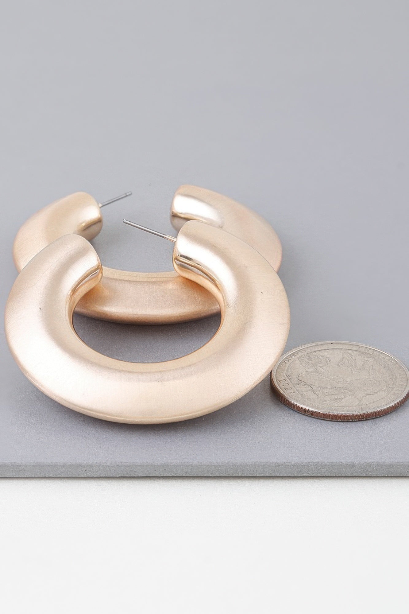 Matte Modern Hoop Earrings | Mixtshop LLC