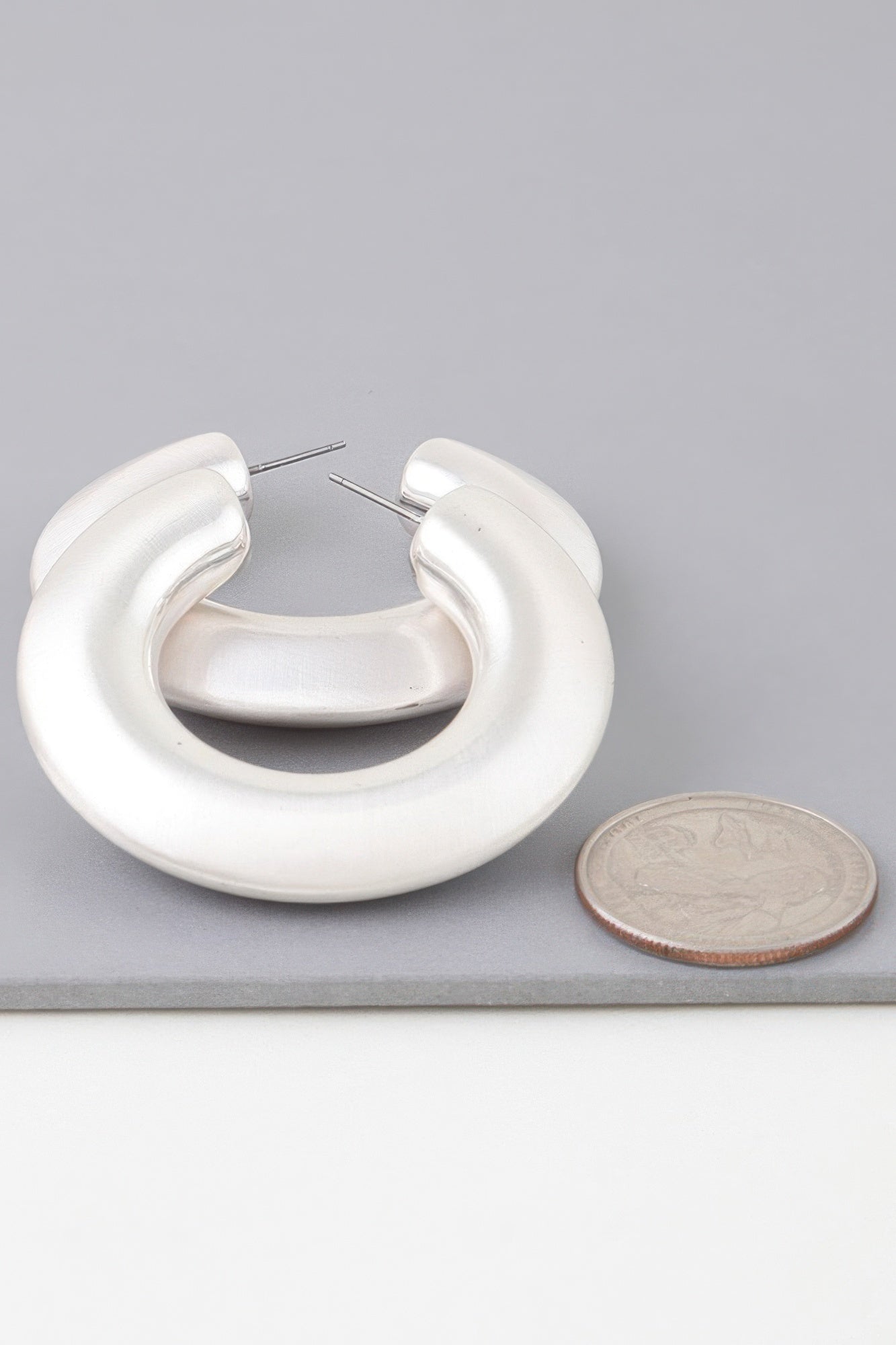 Matte Modern Hoop Earrings | Mixtshop LLC