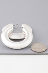 Matte Modern Hoop Earrings | Mixtshop LLC