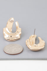 Shiny Ripple Drop Earrings | Mixtshop LLC