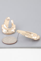 Shiny Ripple Drop Earrings | Mixtshop LLC