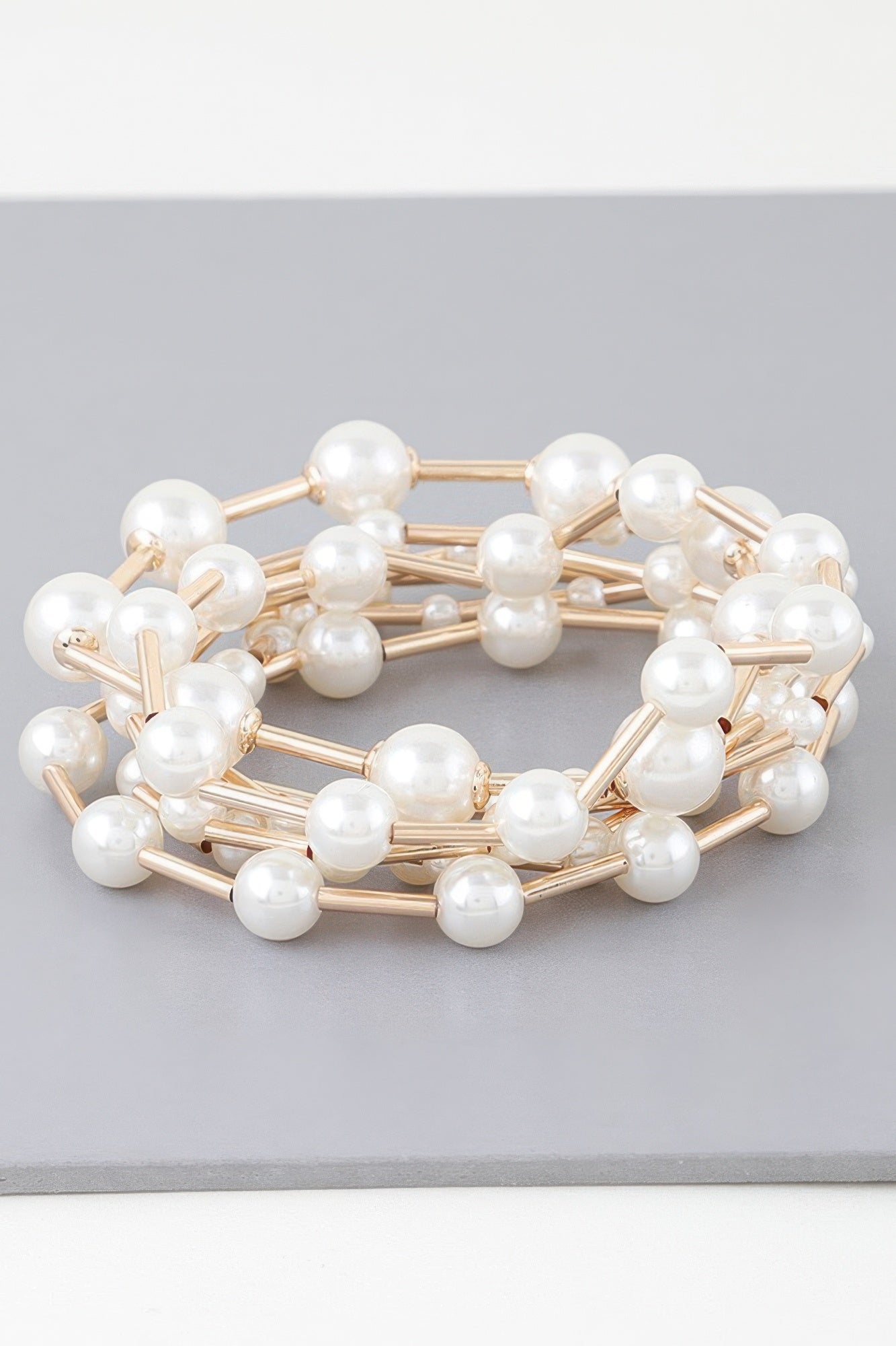 Multi Pearl Wire Bracelet | Mixtshop LLC