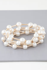 Multi Pearl Wire Bracelet | Mixtshop LLC