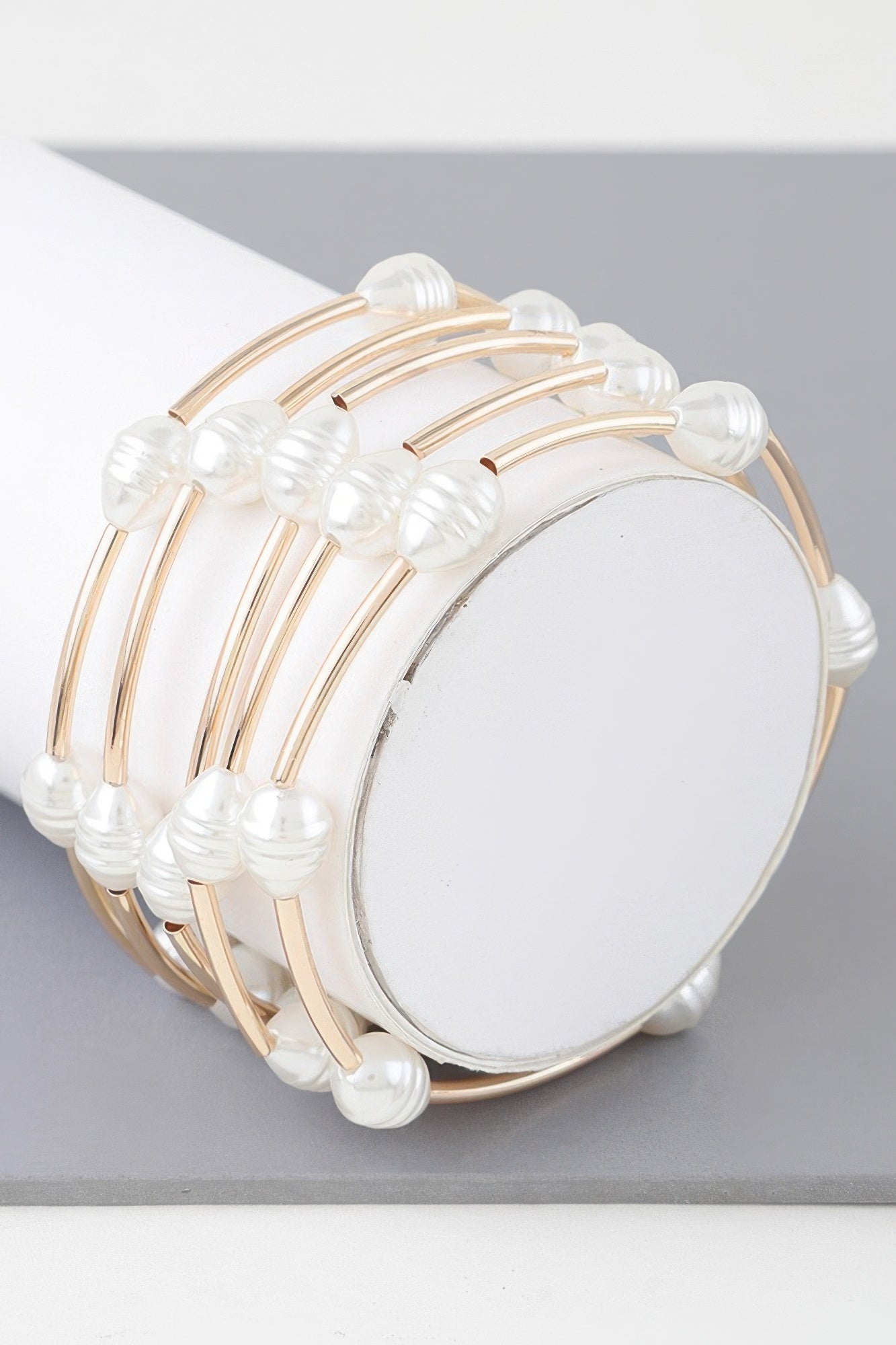Multi Pearl Shell Tube Bracelet | Mixtshop LLC