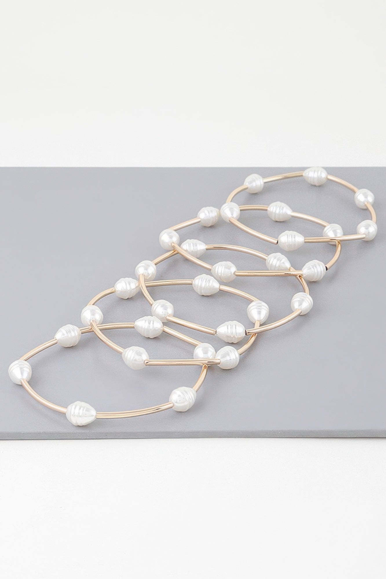 Multi Pearl Shell Tube Bracelet | Mixtshop LLC