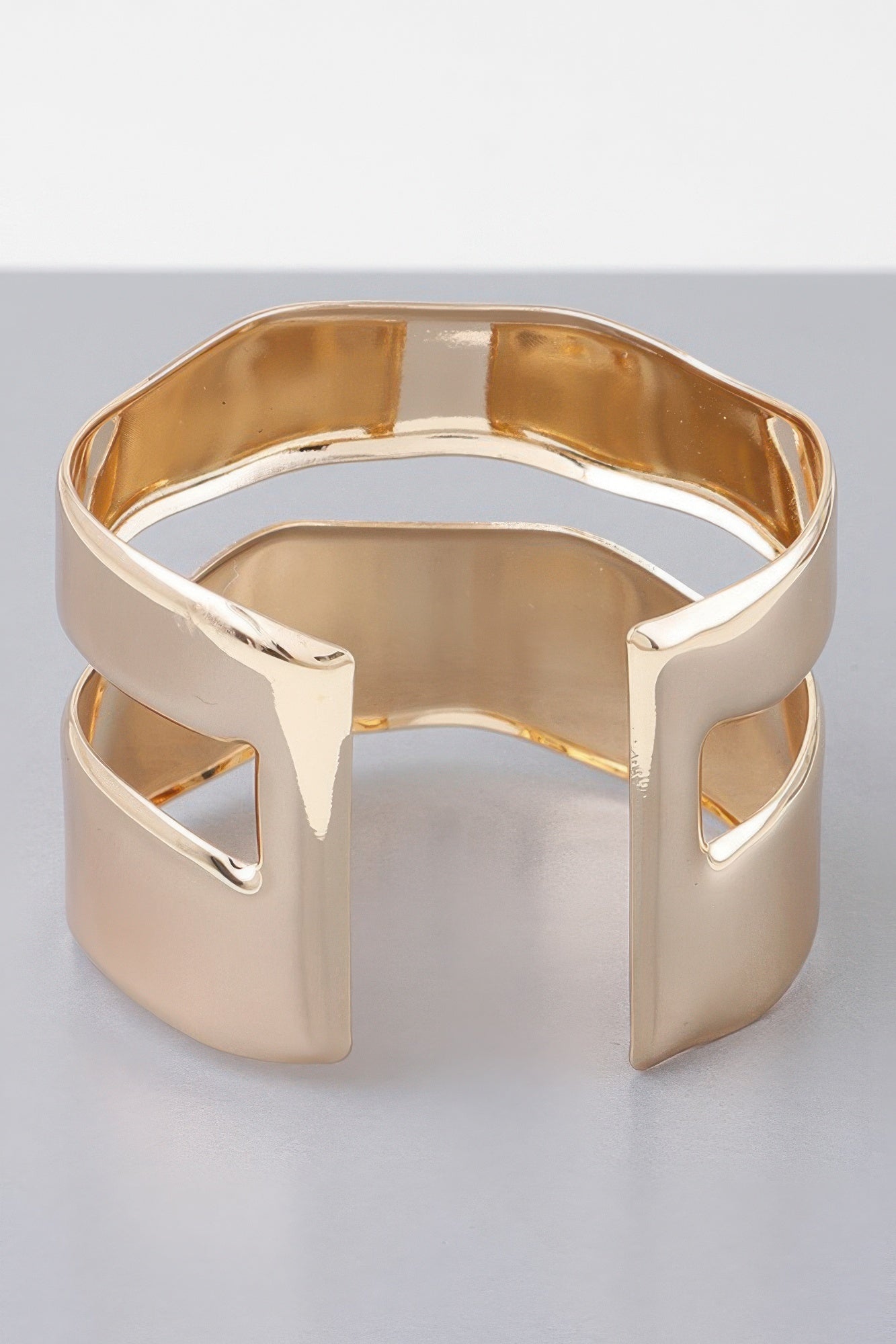 Shiny Double Open Cuff Bracelet | Mixtshop LLC