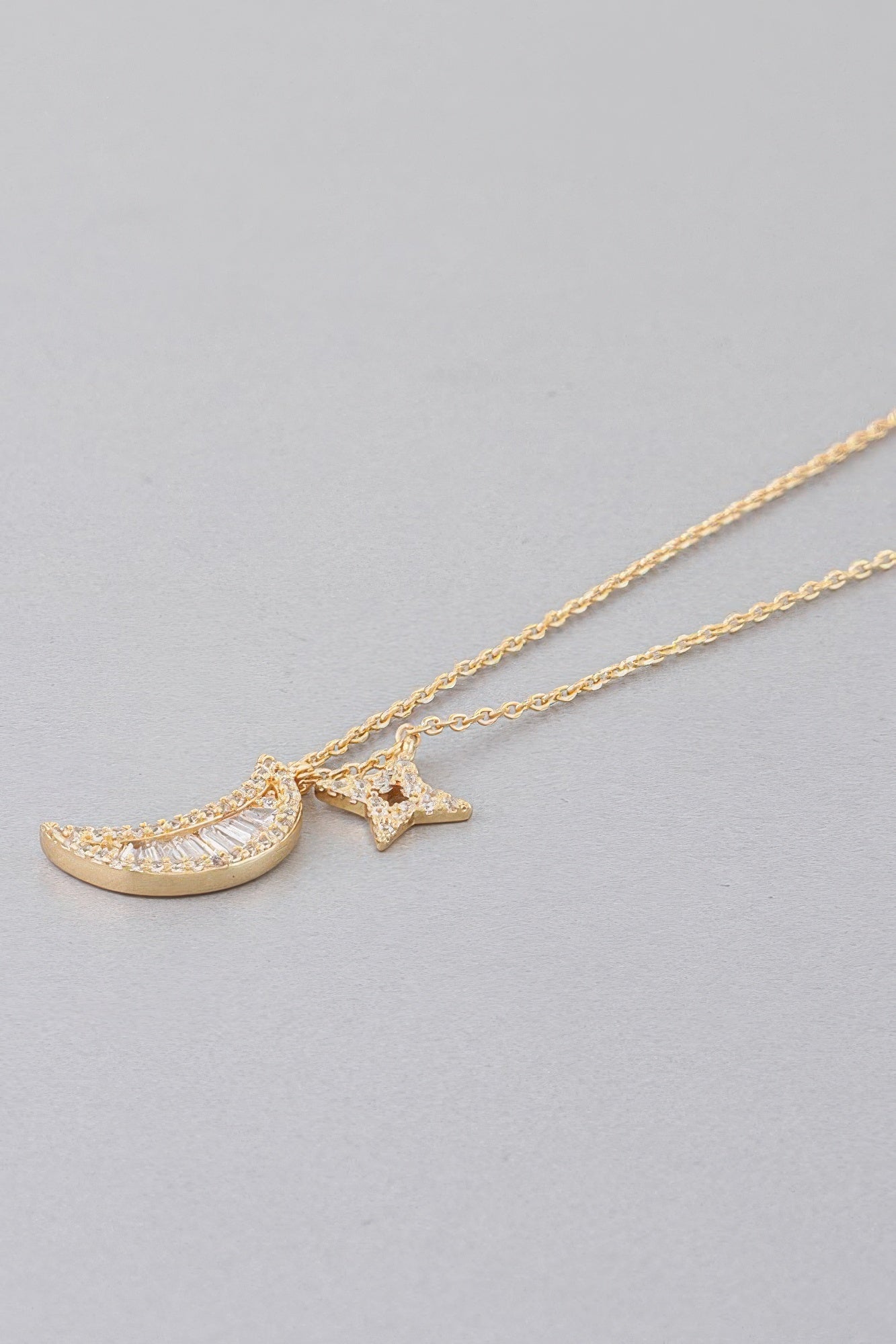 Jeweled Sun N Moon Necklace | Mixtshop LLC