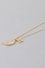 Jeweled Sun N Moon Necklace | Mixtshop LLC