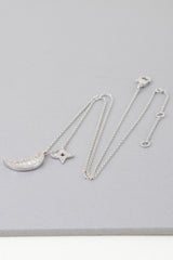 Jeweled Sun N Moon Necklace | Mixtshop LLC