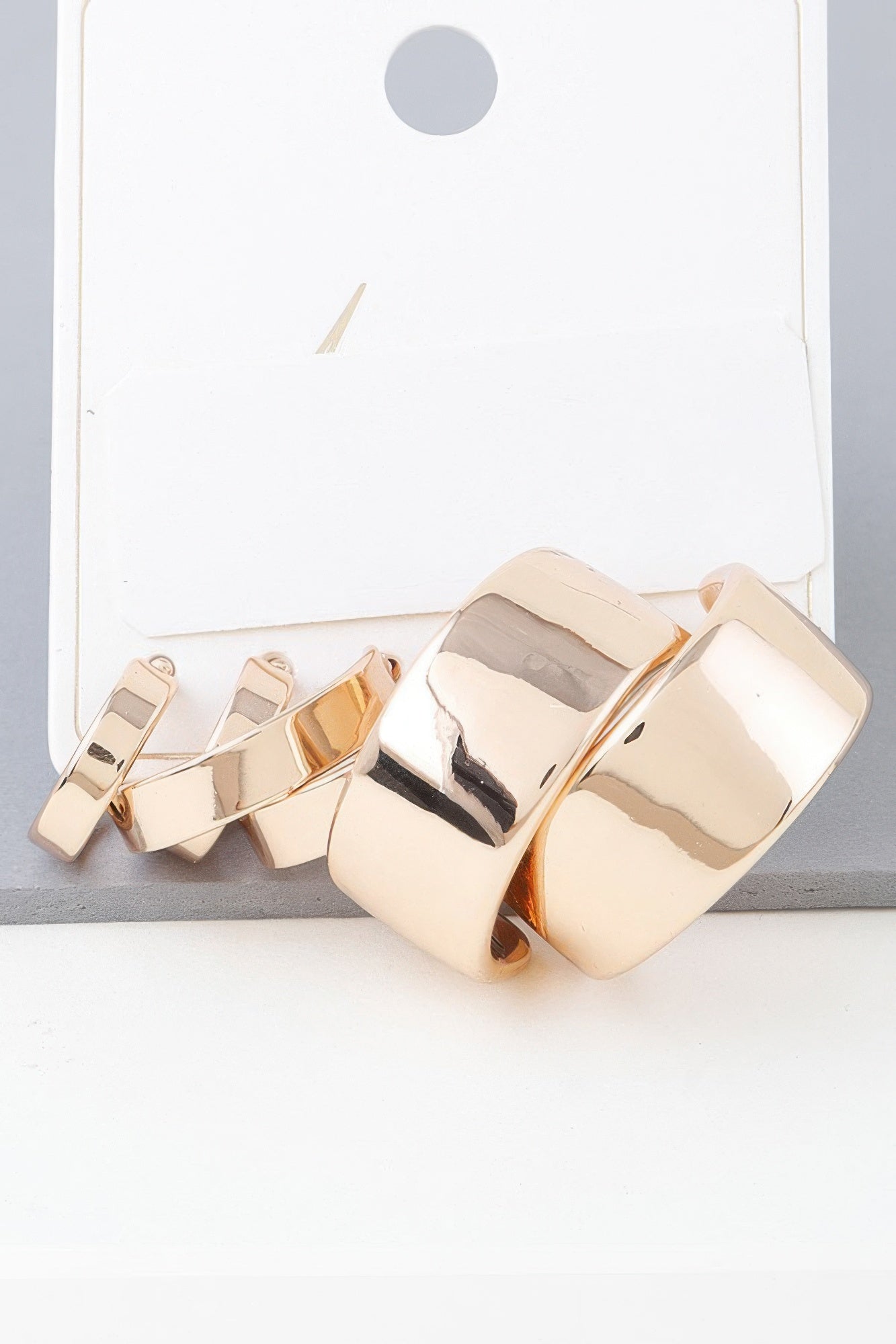 Multi Shiny Modern Hoop Earrings Set | Mixtshop LLC