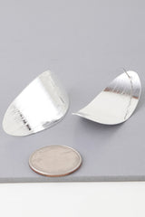 Shiny Curved Peel Earrings | Mixtshop LLC