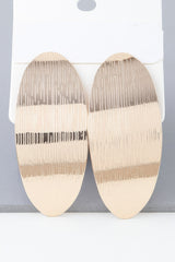 Shiny Curved Peel Earrings | Mixtshop LLC