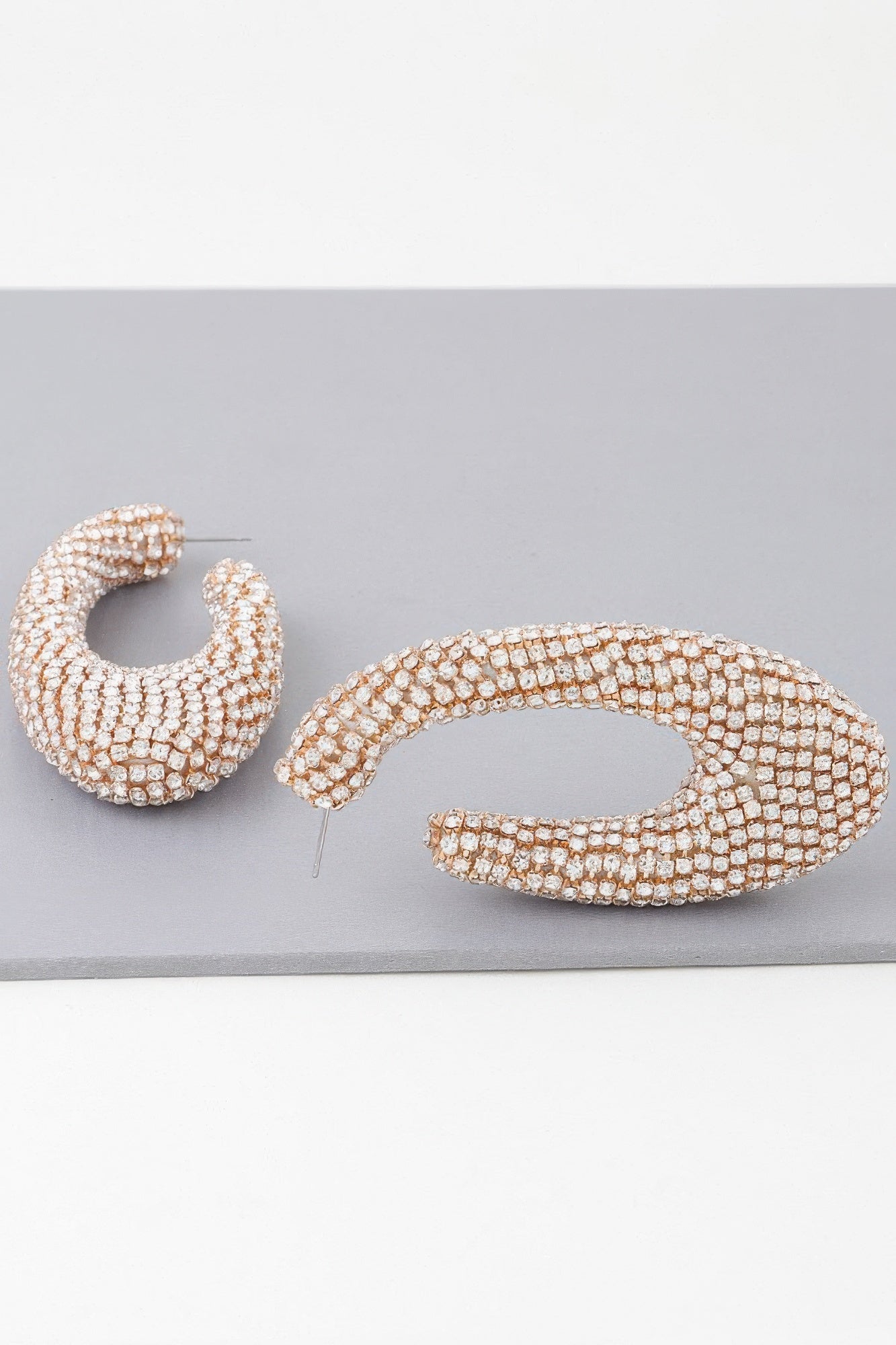 Bejeweled Abstract Oval Earrings | Mixtshop LLC