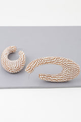 Bejeweled Abstract Oval Earrings | Mixtshop LLC