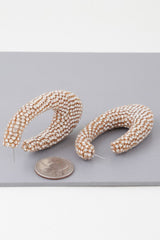 Bejeweled Abstract Oval Earrings | Mixtshop LLC