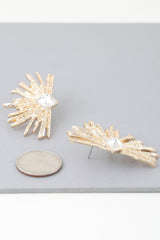 Diamond Rhinestone Flare Earrings | Mixtshop LLC