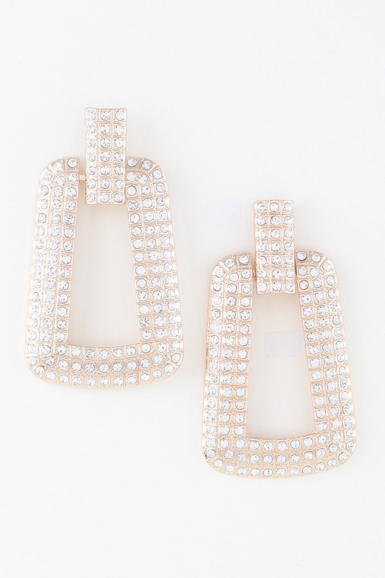 Triple Rhinestone Frame Earrings | Mixtshop LLC