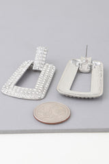 Triple Rhinestone Frame Earrings | Mixtshop LLC