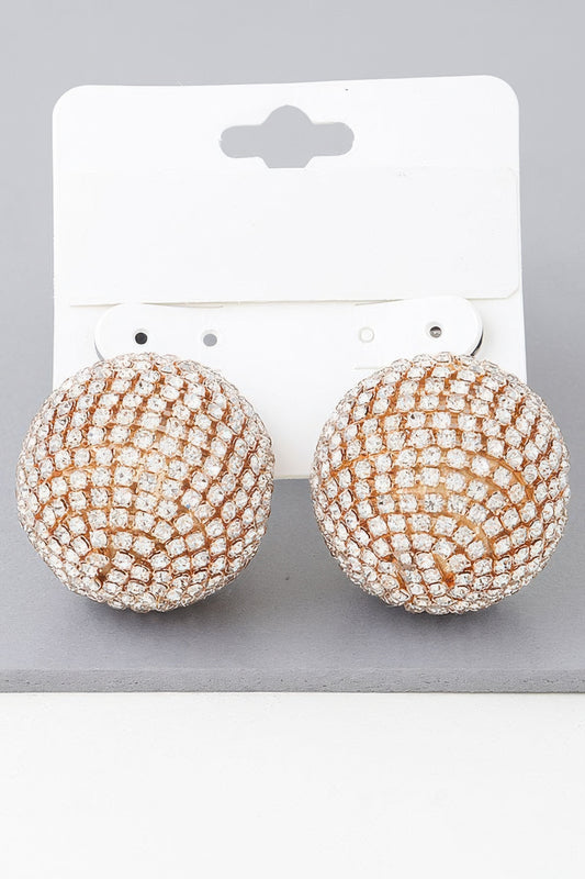 Bejeweled Rhinestone Disco Earrings | Mixtshop LLC