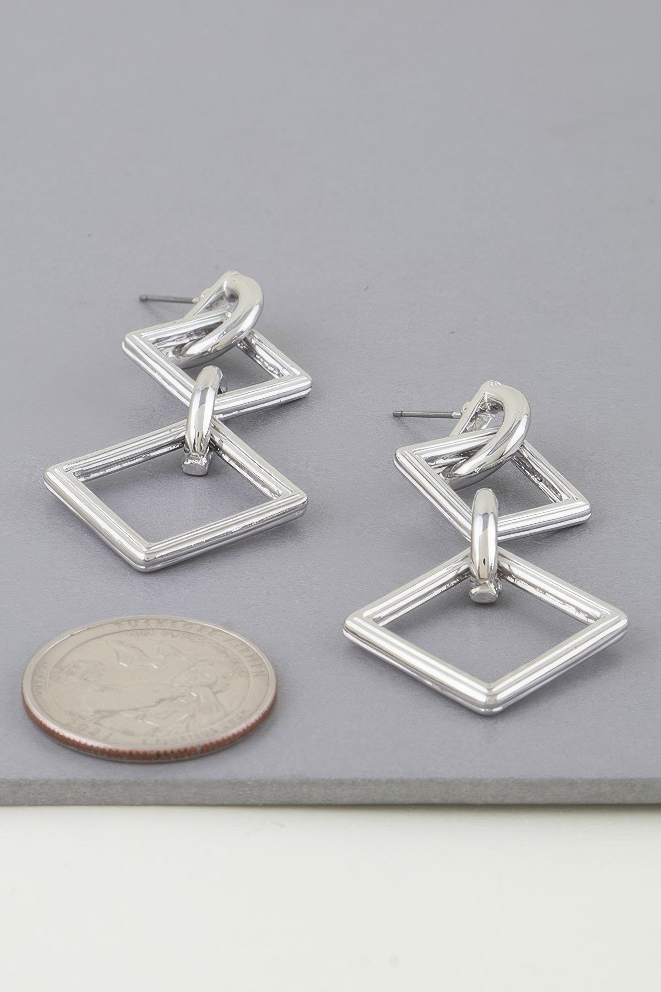 Diamond Chain Drop Earrings | Mixtshop LLC