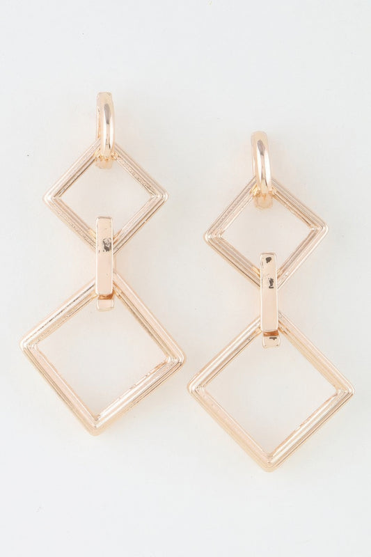 Diamond Chain Drop Earrings | Mixtshop LLC